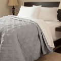 Bedford Homes Bedford Homes 66A-25900 Solid Color Bed Quilt - Full & Queen Size - Silver 66A-25900